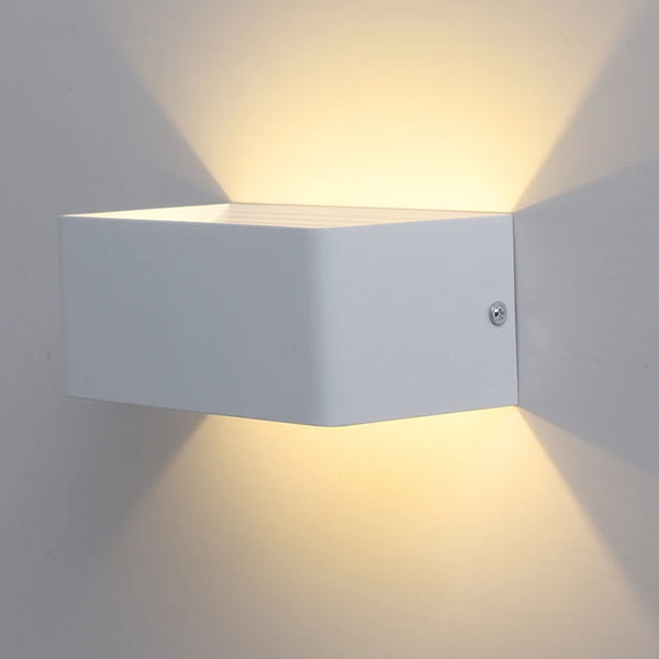 Applique Murale Moderne Minimaliste Design Blanc Doré Argent Led Métal - Soltar