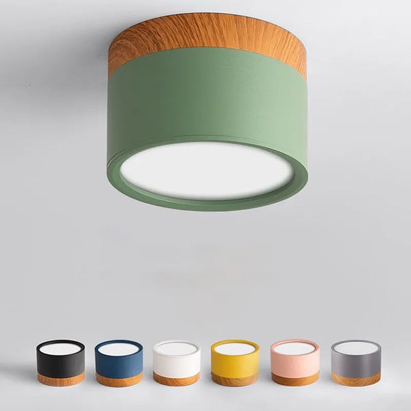 Plafonnier Spot Moderne Scandinave Coloré Rose Bleu Gris Jaune Blanc Vert Led - Hömlux