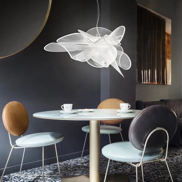 Suspension Moderne Design Originale Blanc Noir Acrylique Led - Kyu