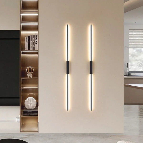 Applique Murale Minimaliste Moderne Design Led Noir - Mylu